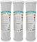 3x PURAGREEN® Filtri Carbon Block 10 CBC - CTO 5 MCR- Filtro a carbone attivo per acqua potabile, sistemi ad osmosi inversa, per alloggiamenti a filtro da 10