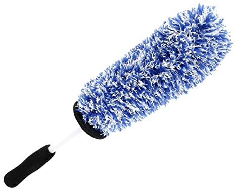 HAMAGI Spazzola per Cerchioni per Auto,Spazzola Lunga per la Pulizia delle Fessure dei Cerchioni - per la Pulizia Spazzole per Pneumatici per Veicoli Camion Berline Raggi Griglie Motori