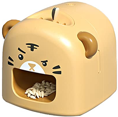 Samenschälmaschine, Melonenkernöffnermaschine Niedlicher Schäler Für Kinder Elektrischer Sonnenblumenkernöffner Elektrischer Melonenkernschäleröffner(Gelb)