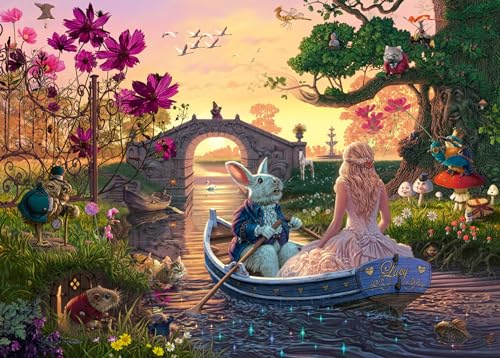 Ravensburger Puzzle 1000 Pezzi, Il Paese delle Meraviglie – Puzzle Adulti +14 anni, 70 x 50 cm, Puzzle per Adulti, Collezione Meravigliosa Illustrazione, Idee Regalo