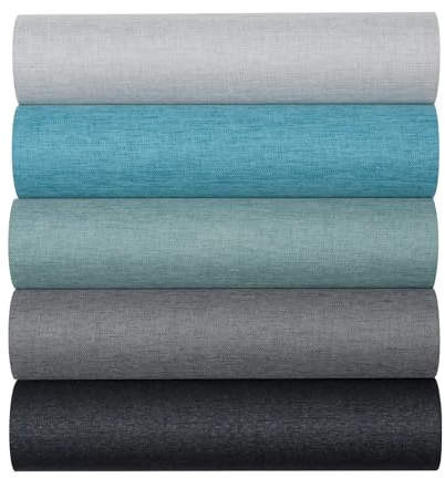 10pcs Book Cloth, 14x10, Fabric Surface and Paper Backed, Binding Fabric, 5 Colors for DIY Cover, Bookbinding Paper (Style A)