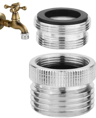 Adaptateur d'aérateur en laiton pour comptoir, kit d'adaptateur de robinet,Adaptateur de robinet avec anneau en caoutchouc intégré - Adaptateur de connecteur de raccords de tuyau pour un débit d'eau