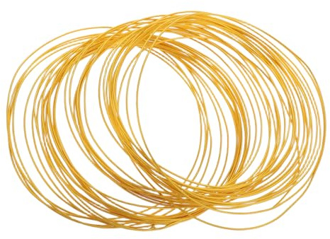 NUOBESTY 10m Thin Wire for Jewelry Making Gold Beading Wire for DIY Accessories for Necklaces Bracelets and Earrings