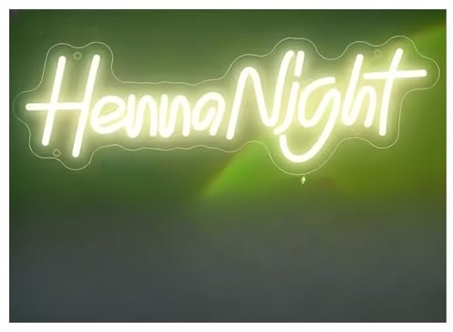 d'Ambiance Apaisante Lampe Décoration De Mariage Au Néon avec Henné Et Lumières pour Chambre De Mariée(40x13.2cm)