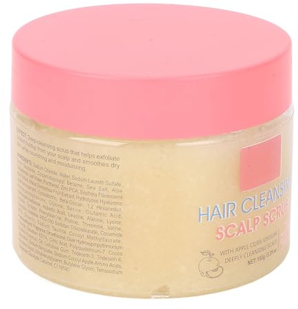 Exfoliante para el cuero cabelludo de 150 g de , limpieza profunda suave, control eficaz del exceso de grasa, champú exfoliante nutritivo apto para todo tipo de cabello
