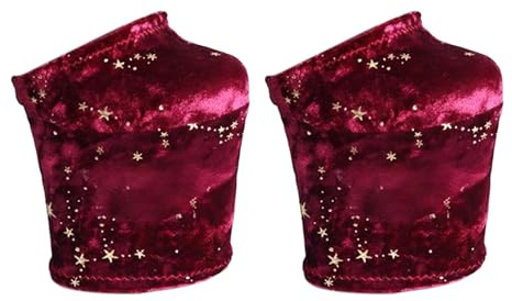 Nishiyuenyi Protezioni per Stivali Da Pole Dance, Coperture in Velluto con Design Antiscivolo per Allenamento E Spettacoli, Donne, Red M