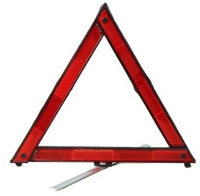 Reflex varningstriangel Stativ Reflexremsor Triangelskyltar Vikbara Nödhaveri Varning Bil Triangel Reflekterande(A1 28CM)