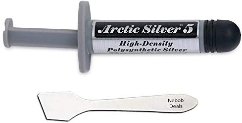 Nabob Deals Arctic Silver 5 Pasta de enfriamiento térmico compuesto de 3,5 g pasta disipador