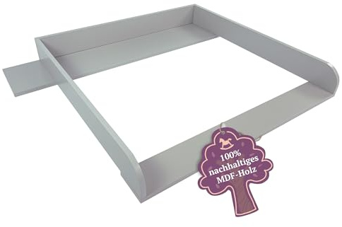 Puckdaddy® Wickelaufsatz Aaron, für Hemnes Kommode, Grau, Blende