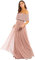 Maya Deluxe Maya Berry Embellished Halter Neck Maxi Dress Robe de Demoiselle d'honneur, mauve, 44