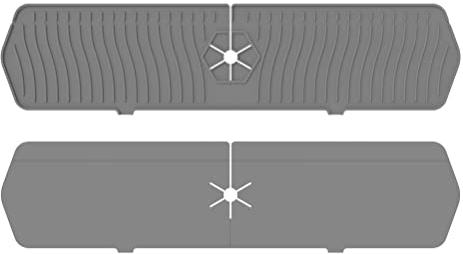 Alfombrilla para grifo, grifo de cocina, protector contra salpicaduras para fregadero, grifo de silicona grande, alfombrilla para recoger agua, almohadilla de drenaje para fregadero detrás del grifo