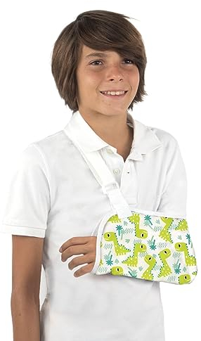 Mobiclinic ®, Armschlinge kinder, Größe m, 100% baumwolle, Europäische marke, Schulterschlinge, Verstellbarer gurt, Immobilisierende schulterschlaufe, Unterarm 29 cm, Latexfrei, Monster