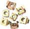 CONPHERON M12 Ecrou Cage Ècrous Cage Carrés en Acier au Carbone Zingué pour Armoires de Serveurs (10 Pièces)