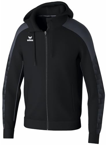 Erima Veste d'entraînement EVO STAR avec capuche (1032454), Homme, noir/slate grey, XL