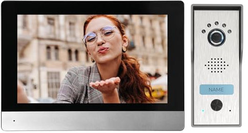 Miratic Video Türsprechanlage mit Türöffner 4-Draht Full HD Türsprechanlage mit Kamera Gegensprechanlage mit Türöffner Sichere Überwachung und Kommunikation