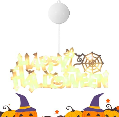 Happy Halloween ljuspanel, Happy Halloween dörrhängare, LED