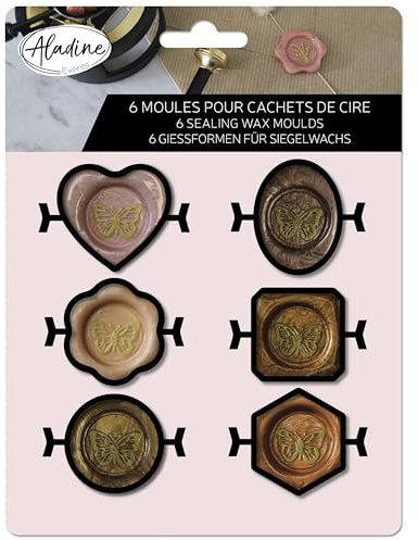 Aladine - 6 moldes para sellos de cera