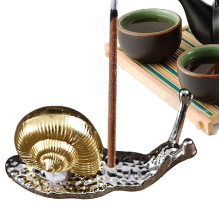 Quemador de incienso de caracol | Quemador de incienso para sala de meditación, soporte de incienso con de animal, soporte para varillas de incienso, quemador de incienso decorativo para