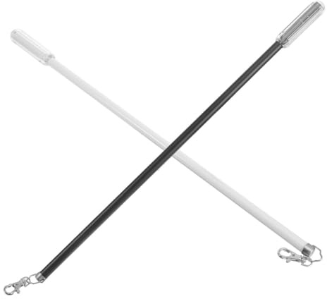 DOITOOL 2 Piezas Varilla para Cortinas Larga de Unidades Negro y Barra de Tracción Manual Ligera y Ergonómica Diseño Práctico para Uso Cómodo Habitaciones y Visillos