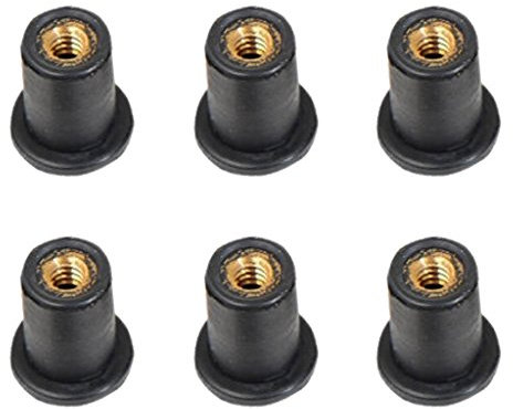 6 Pièces Ecrou Caoutchouc Métrique Fixation Aveugle Et écrous Accessoires Kayak