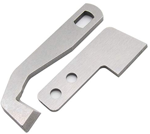 CKPSMS Marke-1SET Unter- und Oberklinge #G1075+G1076 Kompatibel mit/Ersatz für Pfaff Marke coverlock 3.0/4.0 Elna Marke 654 Singer Marke 14T957DS 14T967DC 14T968DC Viking Marke Huskylock S21/S25