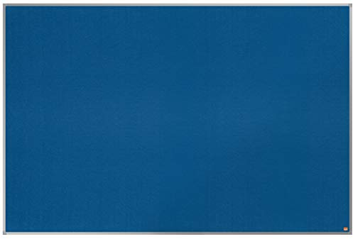 Nobo Felt Noticeboard, 1800 x 1200 mm, Aluminium Trim, Corner Wall Mounting, Essence Range, Blue, 1915438