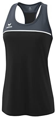 Erima Damen Change by leichtes Tanktop (1082304), Black Grey/Slate Grey/weiß, 36