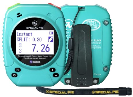 SPECIAL PIE Timer di Tiro Aggiornato - Perfetto per l'Uso con Armi da Fuoco e RO nelle Competizioni IPSC, IDPA, PRS (Blu)
