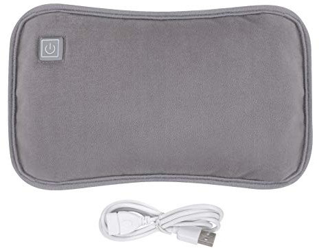 Rechargeable Hot Water Bag Flannel Cover Heated Hand Warmers Lasting Heat Preservation Portable Hot Water Bottle Thicken Plush Heat Bag Large Capacity