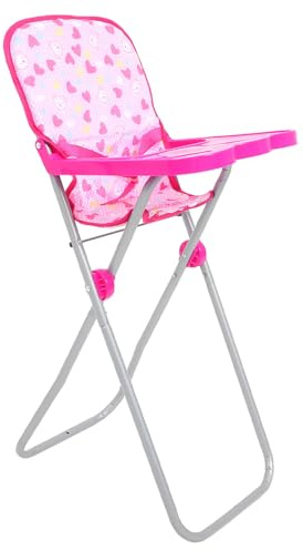 Veemoon Chaise Haute pour Poupée Mobilier pour Poupée Accessoire pour Jeu de Rôle Chaise Haute Compacte