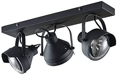 Lindby Faretto dimmerabile (Industriale) colore Nero, in Metallo ad es. Soggiorno & Sala da pranzo Lampada incasso plafoniera applique