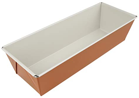 Dr. Oetker Kastenform 30 cm DieMaus, eckige Backform, hochwertige Kuchenform aus Stahlblech, Form mit keramisch verstärkter Antihaftbeschichtung (Farbe: Maus-Orange/Creme)