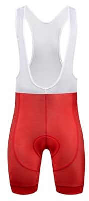 DUNSBY Cuissard à bretelles pour homme - Cuissard d'été pour vélo de course sur route - Cyclisme de montagne, Rouge, XXL
