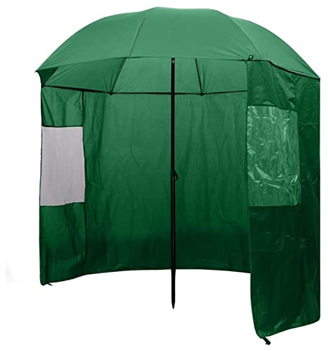 BaraSh Ombrello da Pesca Verde 240x210 cm,Casa e Giardino,Prato e giardino,Vita all'aperto,Ombrelloni e parasole(SPU:91027)