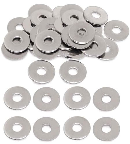 20 Pièces Rondelles Metal M8 (DIN 125/ISO 7089),Rondelle 304 en Acier Inoxydable, Rondelle acier inox de petit diamètre extérieur,pour L'étanchéité des Vis, Bagues D'étanchéité