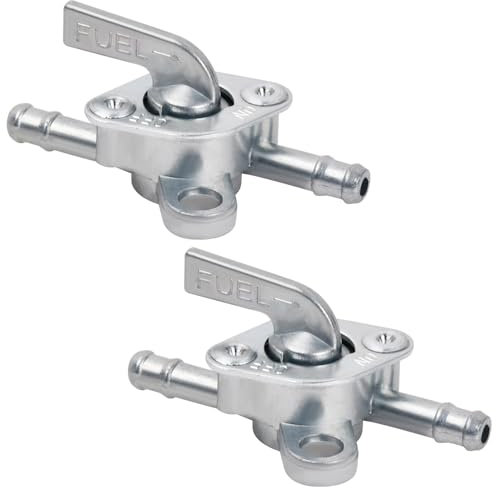 Llave de Paso de Gasolina,2 Llaves Universales,Interruptor de Tanque de Combustible de 6mm,Interruptor de Combustible para Ciclomotores,Motocicletas y Quads de 50cc,70cc,90cc,110cc,125cc,150cc