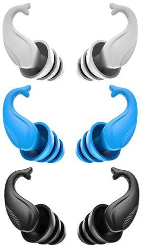 3 Paare Ohrstöpsel für Schwimmer Erwachsene,Ohrstöpsel Schwimmen,Ohrstöpsel zum Schlafen,Ohrstöpsel Silicone,hrstöpsel zum Schlafen Noise Cancelling Gehörschutz