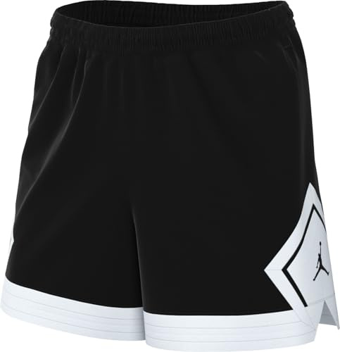 Nike Jordan Sport Diamond Shorts Für Damen (Ca. 10 Cm) Pantalones Cortos, Negro/Blanco/Blanco/Negro, S para Mujer