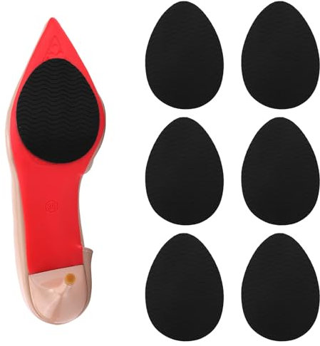3 Paires Coussinets Antidérapants pour Chaussures, Protection de Semelle de Chaussure en Silicone avec Texture Rugueuse Coussinets Auto-Adhésifs pour Talons Hauts pour Augmenter les Coussins