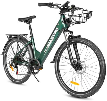 SAMEBIKE RS-A01 Pro Adult Electric Bicycle, 26'' E-Bike with pedal-assist Battery 36V15AH Range up to 120 KM, 150KG Maximum Load, Electric Mountain Bikes for Men and Women