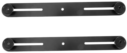 DOITOOL Staffa di Estensione per Flash e Microfono 2 Pezzi Barra Regolabile, Supporto Foro Vite 1/4 Antiruggine per Fotocamere, Accessori per Videomaker e Fotografi