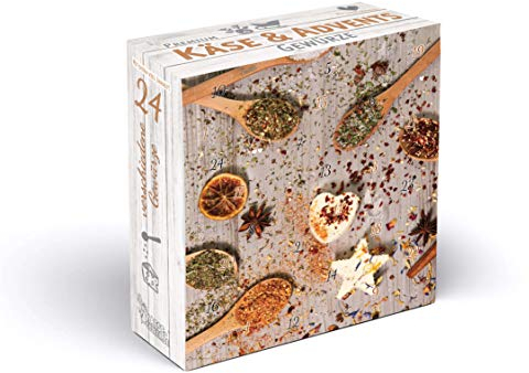 Gewürz Adventskalender 2022 ★ 24 hochwertige Gewürzmischungen ★ Am 6. und 24. mit einer zusätzlichen Überraschung I Gewürz Kalender für Frauen & Männer I Geschenk für Ewachsene I Käse selber machen