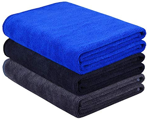 HIDMD Asciugamani Fitness Sportivi per Palestra Asciugamano in Microfibra - Sport, Nuoto, Viaggi, Camping, Spiaggia, Bagno 40CM X 80CM 3PACK