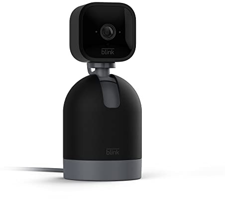 Blink Mini Pan-Tilt Camera (newest model), Rotating indoor plug-in smart security camera, two-way audio, HD video, motion detection, Works with Alexa (Black)