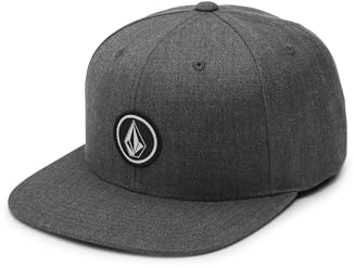 Volcom Herren Quarter Twill Hat Baseballkappe, Charcoal Heather 1, Einheitsgröße