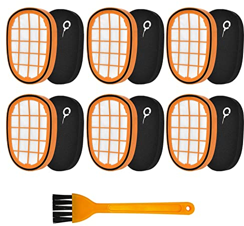 AIVORO 6 Stück Filter für Philips SpeedPro Max Akkusauger, FC5005/01 Ersatzfilter Zubehör für Philips FC6812 FC6813 FC6822 FC6823 FC6826 FC6723/01 FC6901-FC6904 XC7042/01 XC8045/01 XC8147/01