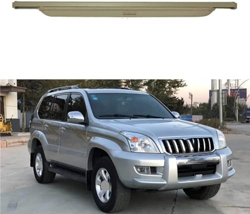 GAMIRA Voiture Étagère Coffre Arrière Rétractable, pour Toyota Land Cruiser Prado LC120 FJ120 120 Cache Bagages Housse Colis Cargo Rideau Bouclier SéCurité,A