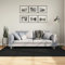 vidaXL Black Area Rug, Soft Fur-Like Polyester Floor Mat, Washable and Suitable for Underfloor Heating, Perfect for Living Room and Office Spaces