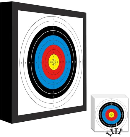 Fiita 1 Stück Bogenschießen bis 20 lbs - Zielscheibe 50x50x5 cm Eva-Pfeil-Zielscheibe quadratisch bewegliche Schaumstoff-Ziele für Outdoor-Schießübungstraining Compoundbogen