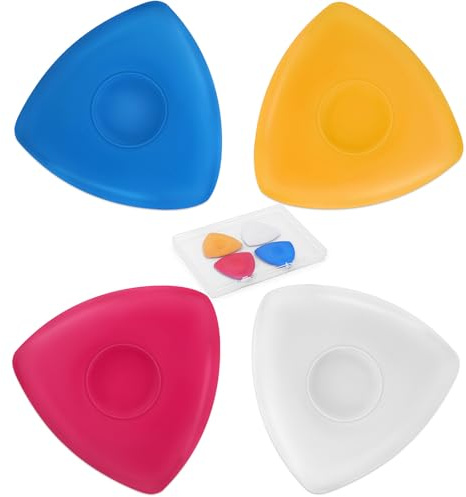 IMZAY 4 Pcs Triangle Tailors Chalk Set, 4 Color Triangle Fabric Marking Chalk for Sewing, Tailoring, Quilting & Crafting